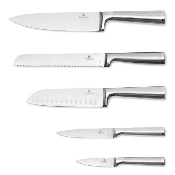 BERLINGERHAUS Sada nožů se stojanem z akátového dřeva 6 ks Stainless steel BH-3124