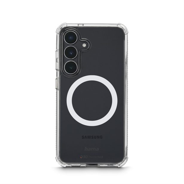 Hama Extreme Protect, kryt pro Samsung Galaxy S25 FE, magnetický, D3O®, nežloutne, průhledný