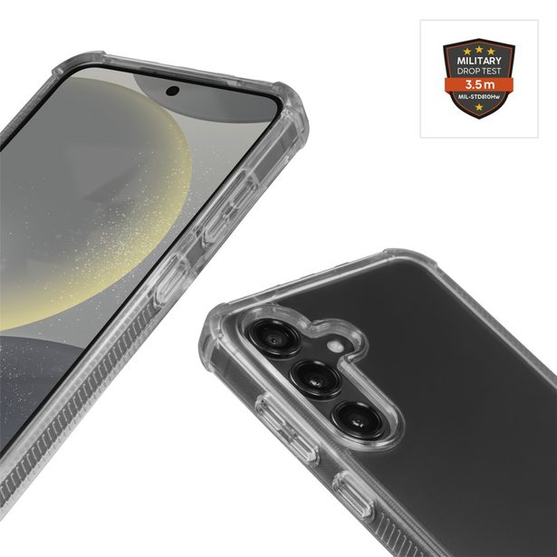 Hama Extreme Protect, kryt pro Samsung Galaxy S25 FE, materiál D3O®, nežloutne, průhledný
