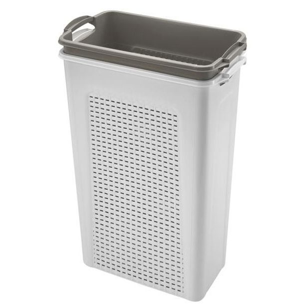 heidrun KOŠ NA ŠPINAVÉ PRÁDLO SET 2X45L,44X26X58CM,PLAST_hamashop