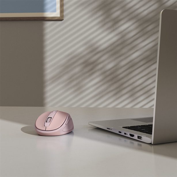 Hama bezdrátová optická myš WM-400, tichá, růžová