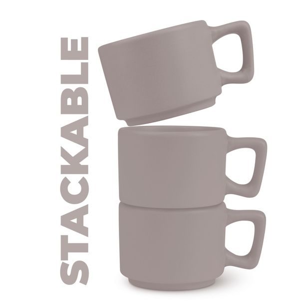 BERLINGERHAUS Sada hrnků na espresso s podšálkem 8 ks 100 ml Taupe Collection BH-10016