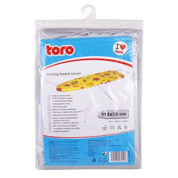 TORO Potah na žehlící prkno - nepřilnavý povrch, 32 x 112 cm_hamashop