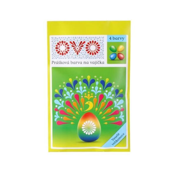 OVO BARVY OVO NA VAJÍČKA, PRÁŠKOVÉ 4KS_hamashop