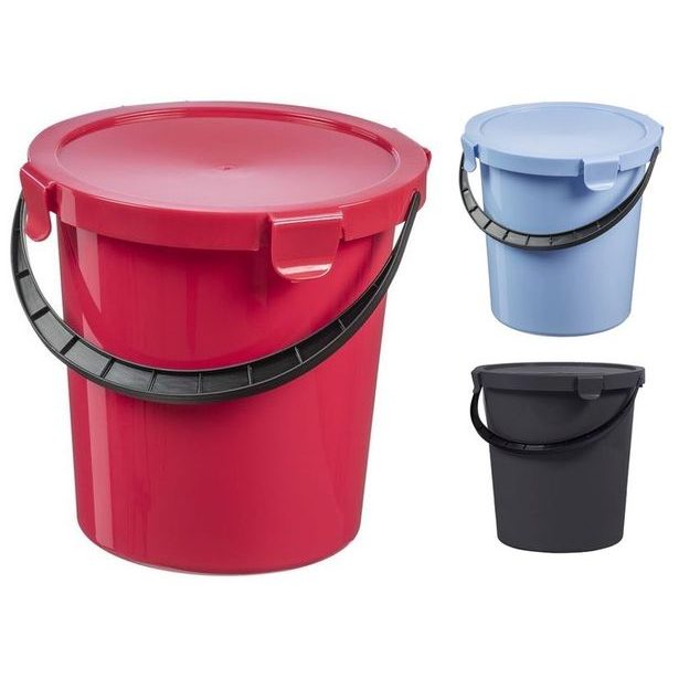 vědro 5l s víkem na potraviny, MIX bar.