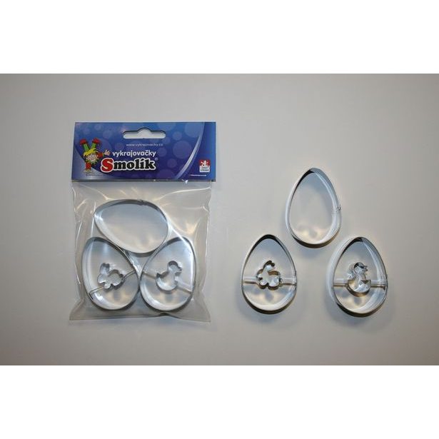 vykr. 0780 Vajíčko+vajíčka střed, sada-3ks