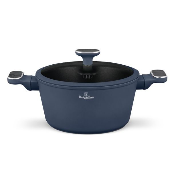 BERLINGERHAUS Kastrol s titanovým povrchem a poklicí 24 cm Deep Sea Collection BH-8377