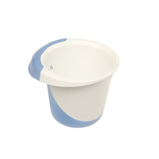 mísa 1,5l šlehací DE LUXE, sever.modrá/bílá, plast