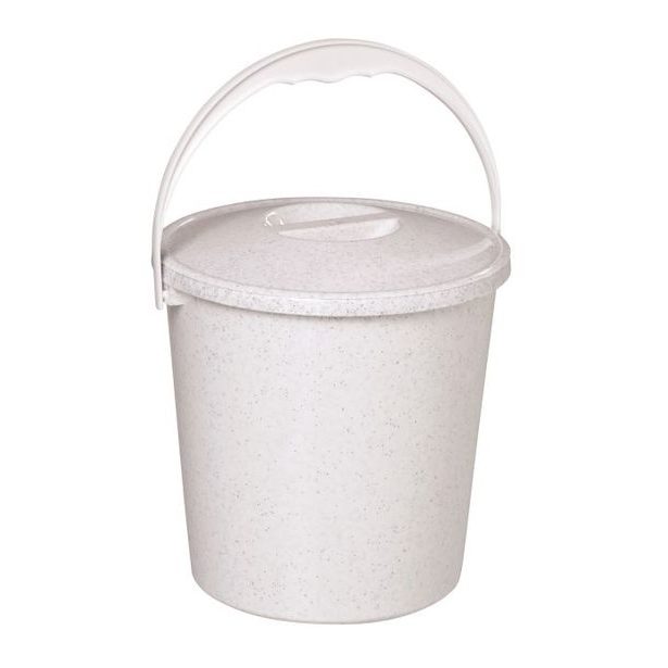 vědro 5,0l s víkem, potrav.atest (modré,granit)