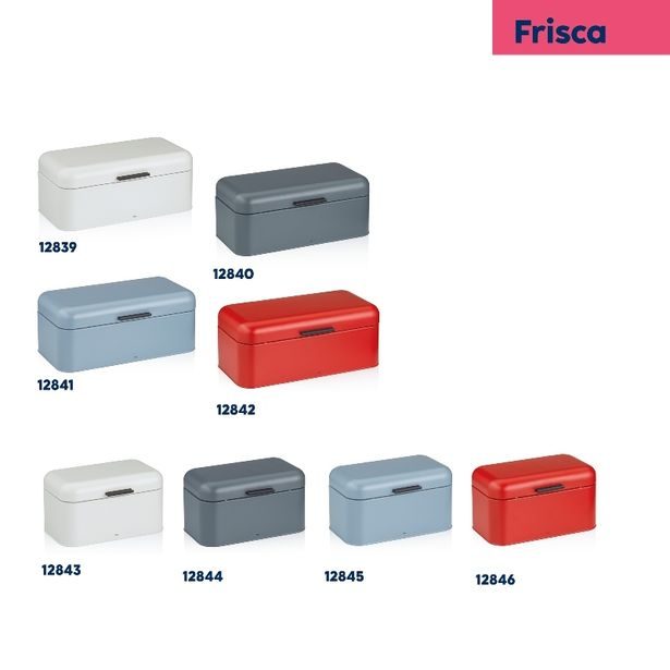 KELA Chlebník Frisca kov, červená 42,5x22,5x17,5 cm KL-12842