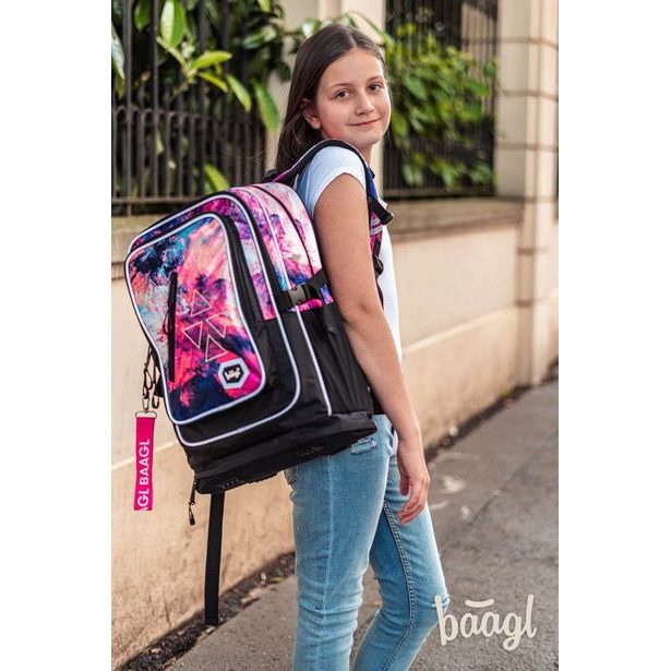 BAAGL Školní batoh Cubic Abstract Baagl