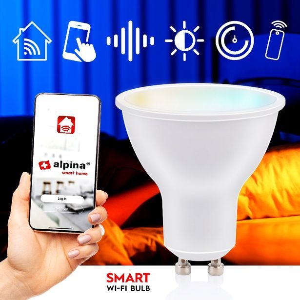 ALPINA Chytrá žárovka LED WIFI bílá stmívatelná GU10 ED-225434