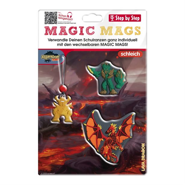 Doplňková sada obrázků MAGIC MAGS schleich, Eldrador Creatures, Lava Dragon