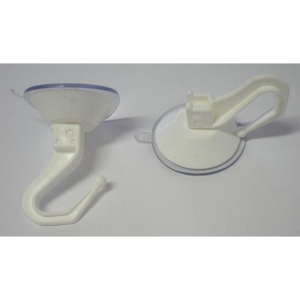 háček s přísavkou KULATÝ d5cm, s páčkou, plast