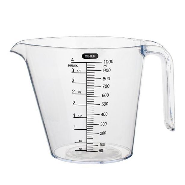 TORO ODMĚRKA 1L 19,5X11,5X13,3CM PLAST_hamashop