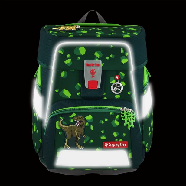 Školní aktovka Step by Step SPACE, Dino Targo - 5 dílný set, AGR certifikát