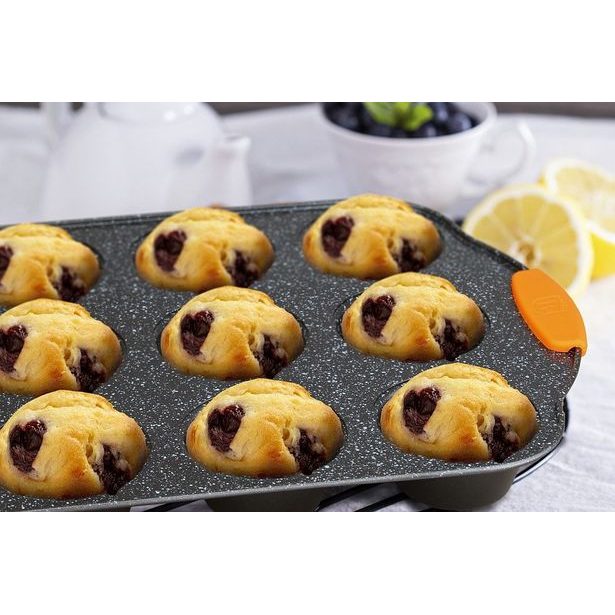 BERLINGERHAUS Forma na muffiny 12 ks silikonové rukojeti Granit Diamond Line BH-1138