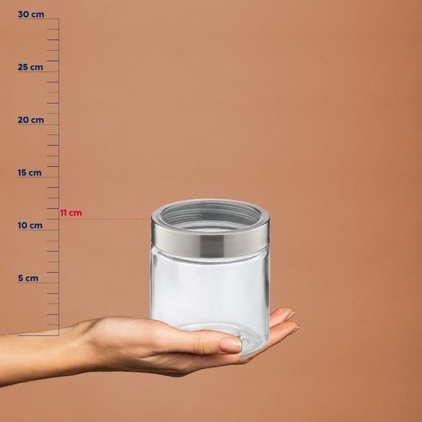 KELA Dóza na potraviny Kara sklo transparentní 12,0cm 11,0cm 0,8l KL-15294