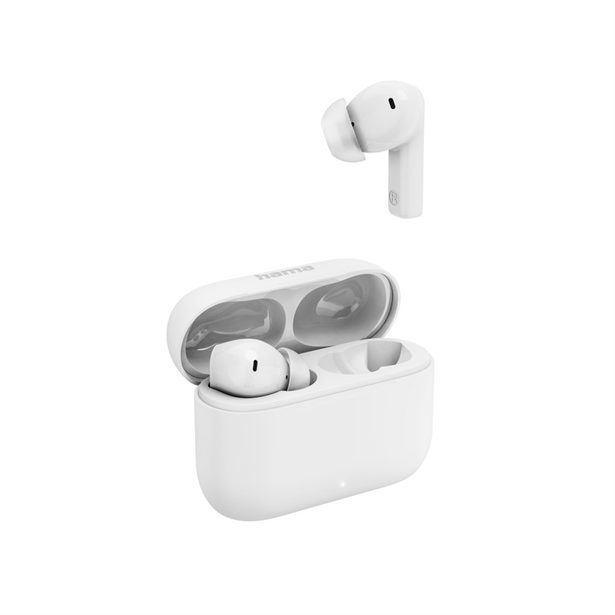 Hama Bluetooth sluchátka Passion Clear II, špunty, ANC/ENC, aplikace, bílá