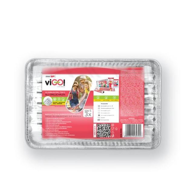 VIGO GRILOVACÍ TÁCKY VIGO MALÉ 3KS 28X22CM_hamashop