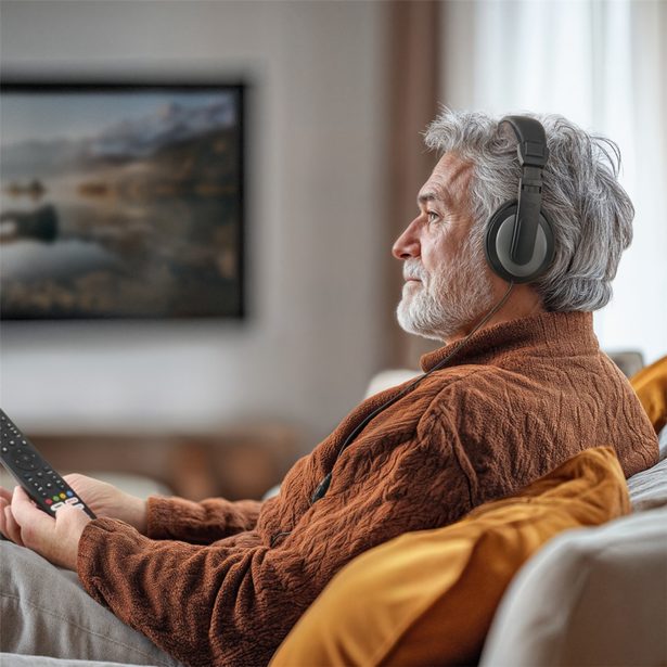 Hama sluchátka Shell TV II, uzavřená, 6 m, černá