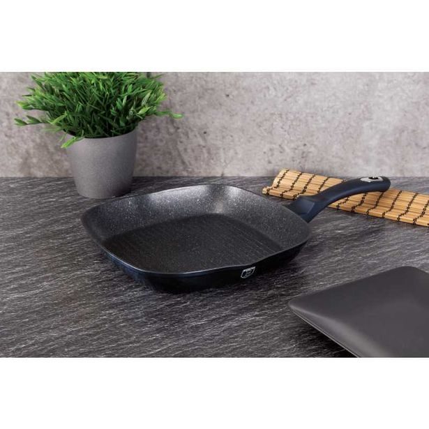 BERLINGERHAUS Pánev grilovací s mramorovým povrchem 28 cm Aquamarine Metallic Line BH-1873