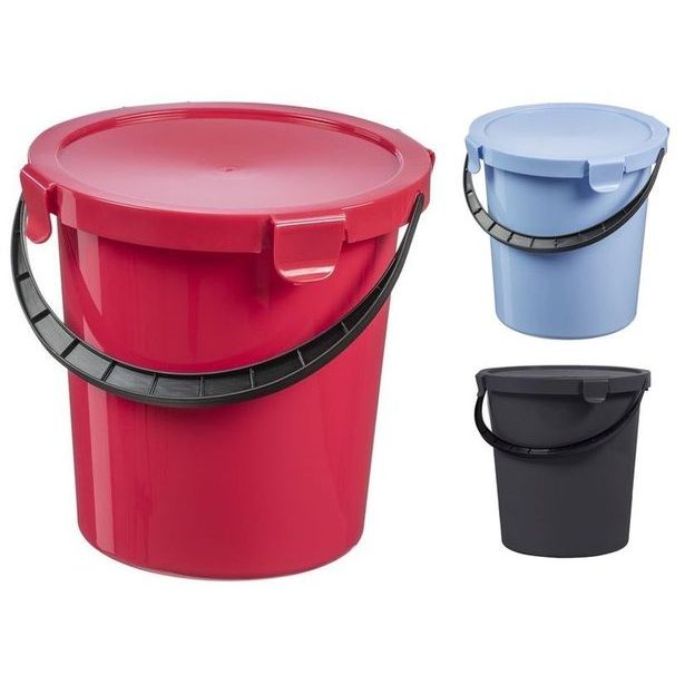 vědro 10l s víkem na potraviny, MIX bar.
