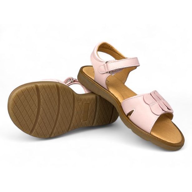 Dívčí kožené sandály Ciciban - Světle růžová