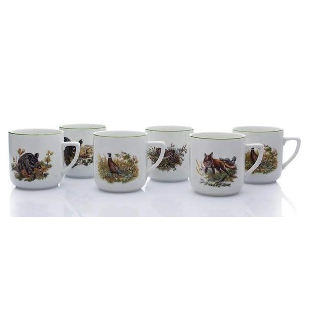 hrnek 400ml PĚTKA-LES.ZVĚŘ A13520, čes.porcelán