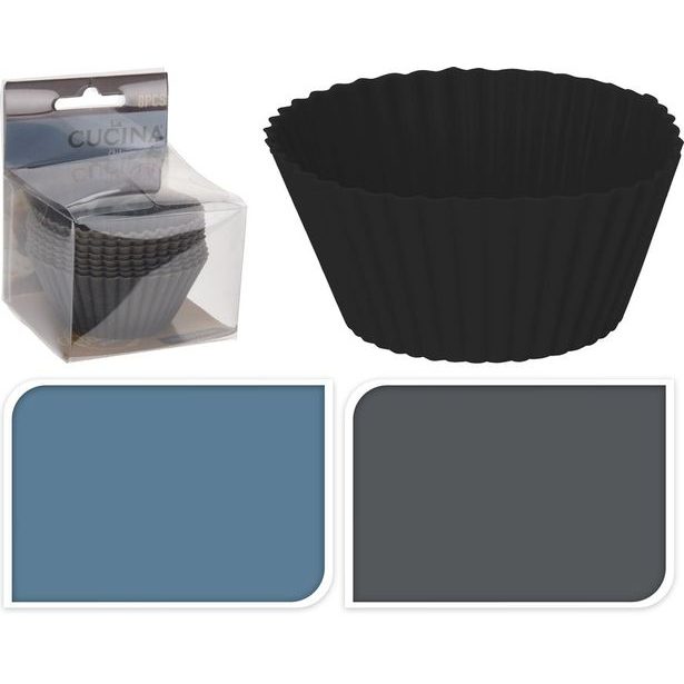 košíček d70x30mm, 8ks, MUFFINY, barvy 2022, silikon