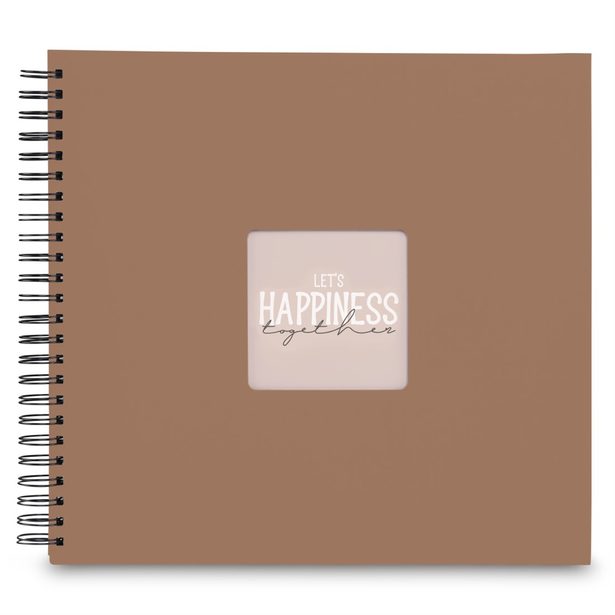 Hama album klasické spirálové FINE ART 36x32 cm, 50 stran, mousse, černé listy