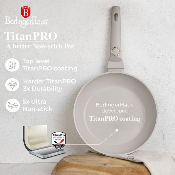 BERLINGERHAUS Sada pánví s titanovým povrchem 3 ks Sahara Collection BH-8078