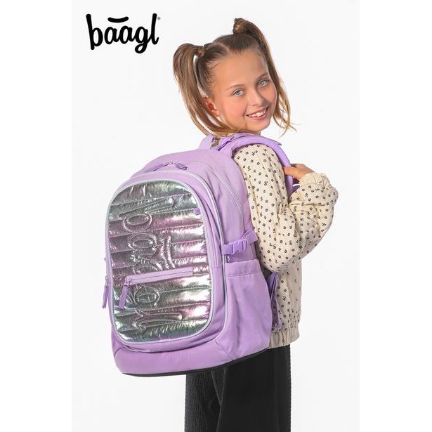 BAAGL Školní batoh Core Lavender