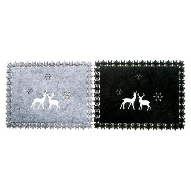 TORO PROSTÍRÁNÍ VÁNOČNÍ OBDÉLNÍK,43X33CM,PLSTĚNÉ 2ASSOR_hamashop