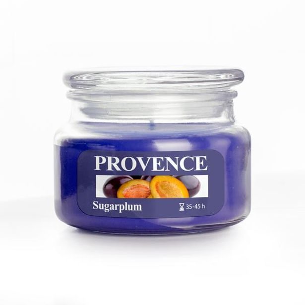 Provence SVÍČKA VE SKLE S VÍČKEM 200G SUGARPLUM, 1 KNOT_hamashop