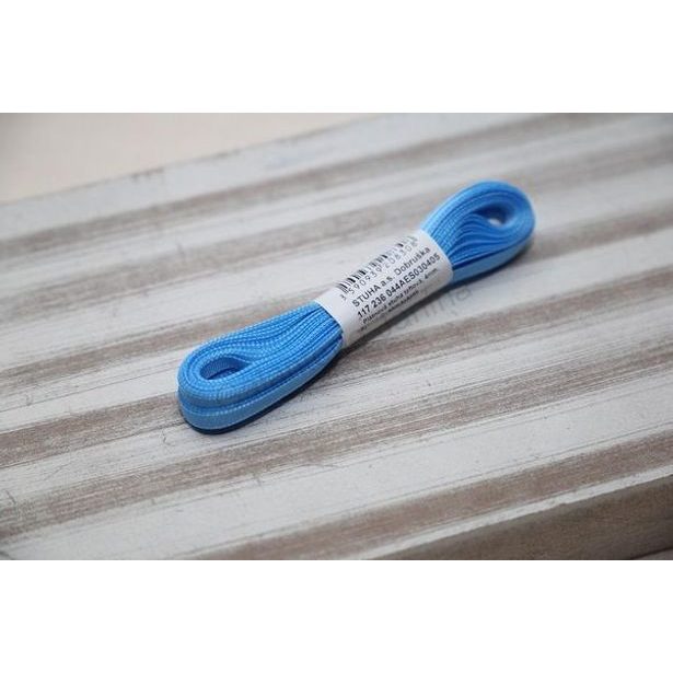 stuha text.10m/6mm modrá TAFTOVÁ