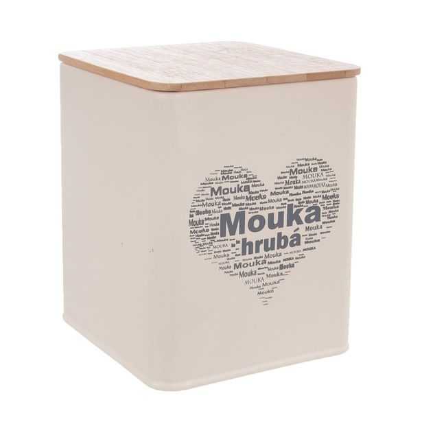 Dóza Mouka hrubá SRDCE 11,5x11,5x14 cm