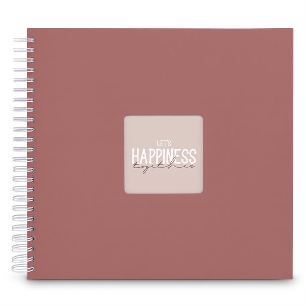 Hama album klasické spirálové FINE ART 36x32 cm, 50 stran, terra, bílé listy