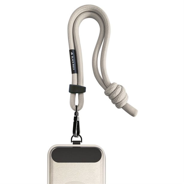 Black Rock Universal Wrist Band Lanyard, šňůrka/ poutko na mobil, s karabinkou, 25 cm, písková