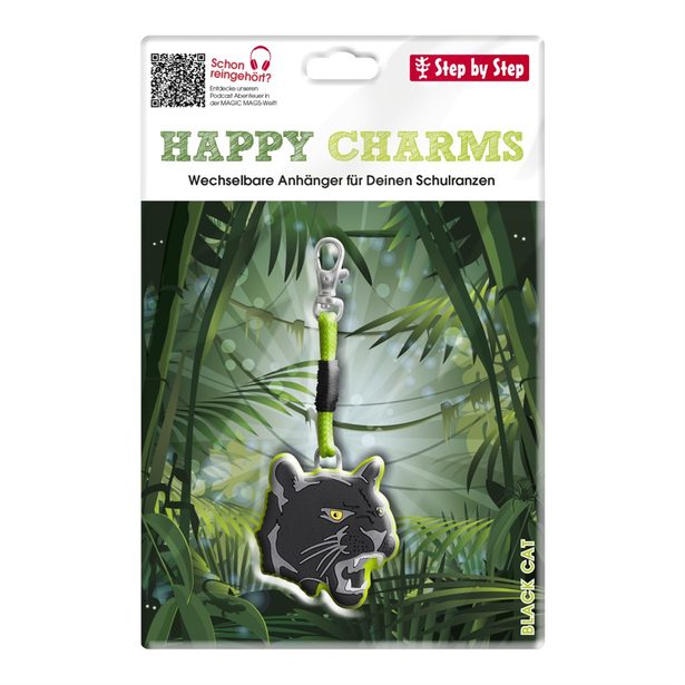 Přívěšek Step by Step HAPPY CHARMS, Black Cat
