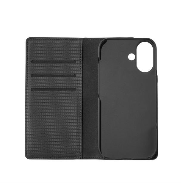 Black Rock The Classic, pouzdro-knížka pro Apple iPhone 17, funkce stojanu, černé