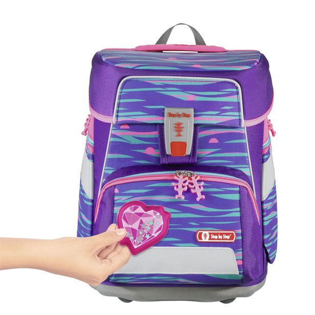 Vyměnitelný blikající obrázek Magic Mags Flash k aktovkám Step by Step Space Srdce