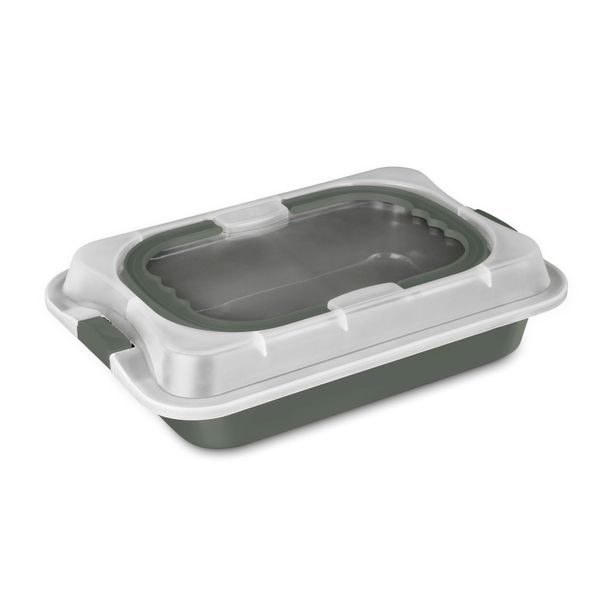 BERLINGERHAUS Plech na pečení s víkem přenosný Matte Green Collection BH-8637