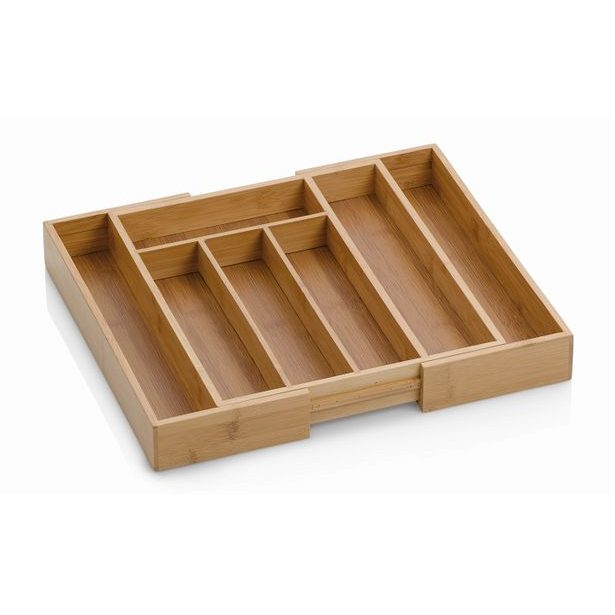 KELA Příborník rozkládací KALMA bambus 28,5-39x33x5cm KL-12012