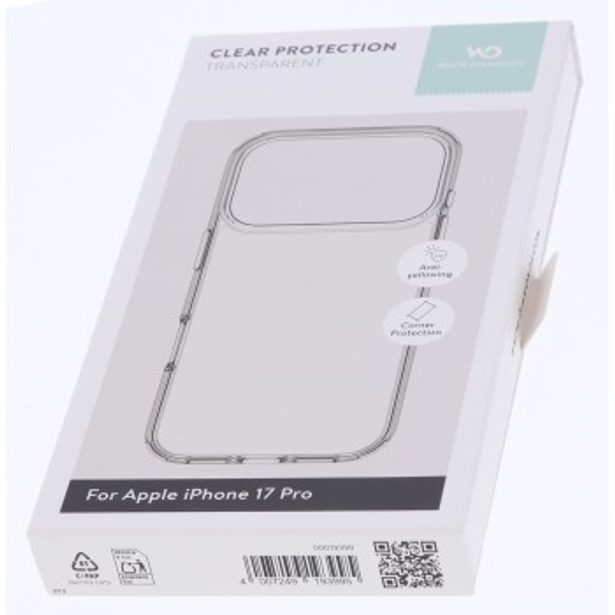 White Diamonds Clear Protection Case, kryt pro Apple iPhone 17 Pro, průhledný