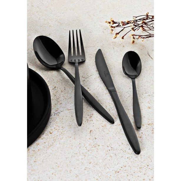 BERLINGERHAUS Sada příborů nerez 24 ks leštěná černá BH-3063