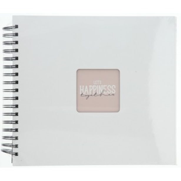 Hama album klasické spirálové FINE ART 28x24 cm, 50 stran, bílá, černé listy