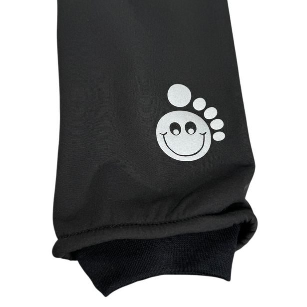 MODADETI Dětské softshellové kalhoty ADELLiNO s fleecem a reflexem černé