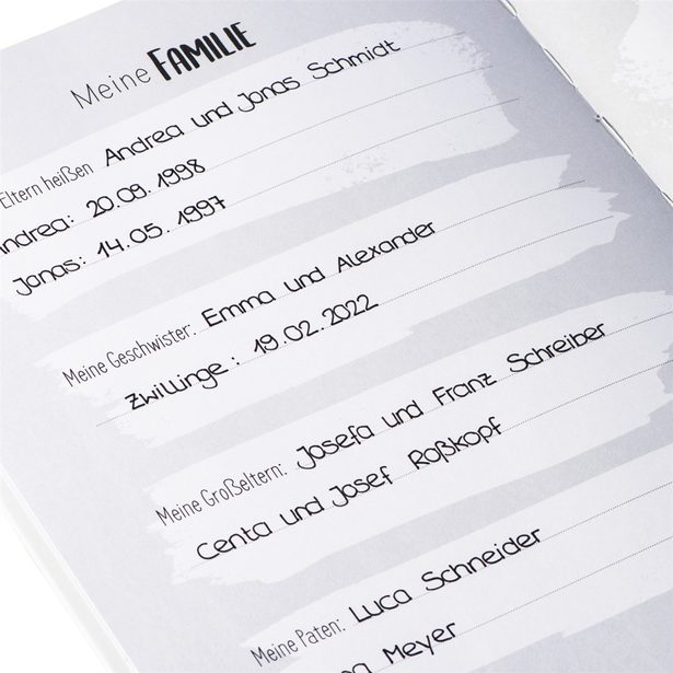 Deník miminka TO THE MOON 22x29 cm, 46 stran (v němčině)