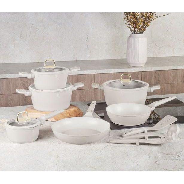 BERLINGERHAUS Sada nádobí s titanovým povrchem 15 ks Sahara Collection BH-8081